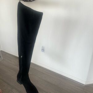 DKNY Black Over the Knee Boots